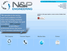 Tablet Screenshot of np-engineering.co.uk